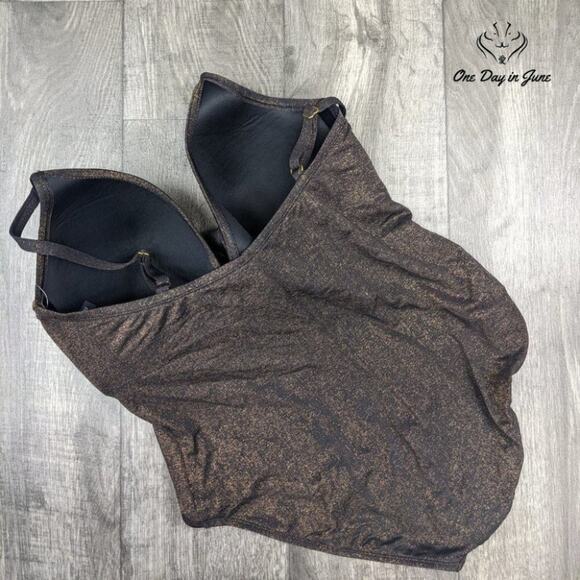 Kenneth Cole Push Up Mio One Piece Swimsuit - Picture 4 of 11